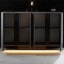 Hanah Home Consola Paris Antracita con Iluminación LED